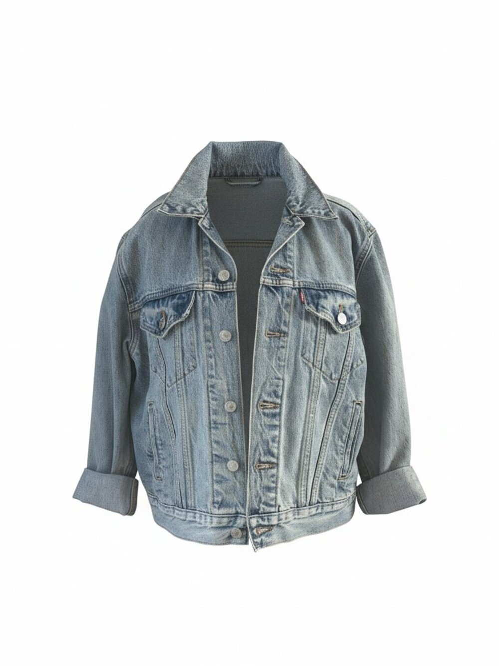 Levi’s Premium Light Wash Trucker Denim Jacket Size Small Classic Fit